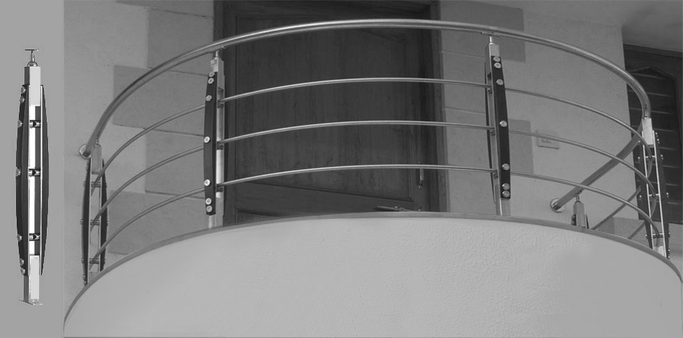 Home SS - Wooden Balcony Railing