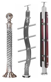  SS Baluster - SS Pillar - SS Wood Baluster Handrail Rajkot