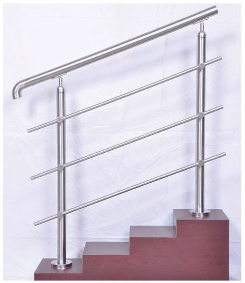 SS Raund Balustrade SS Pipe Horizontal Railing